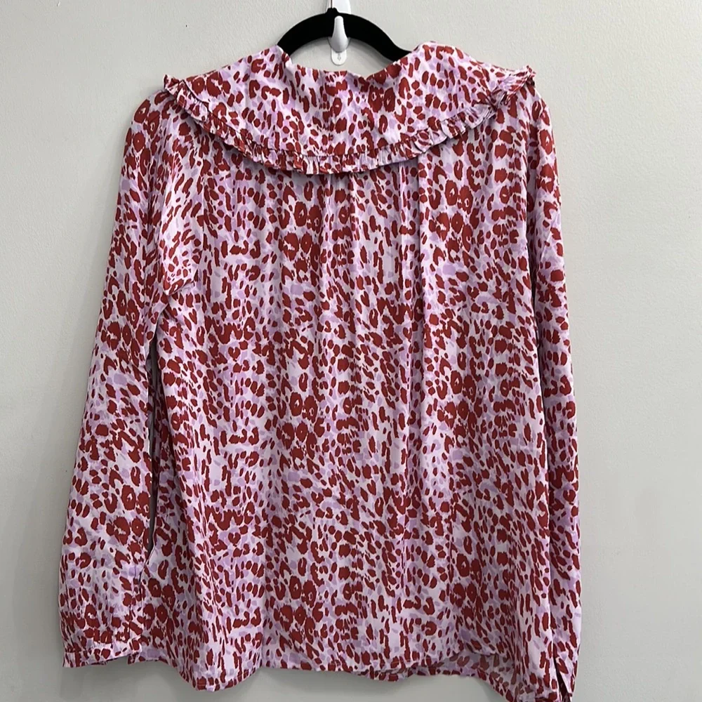 NWT whistles summer cheetah collar top - Picture 8 of 8